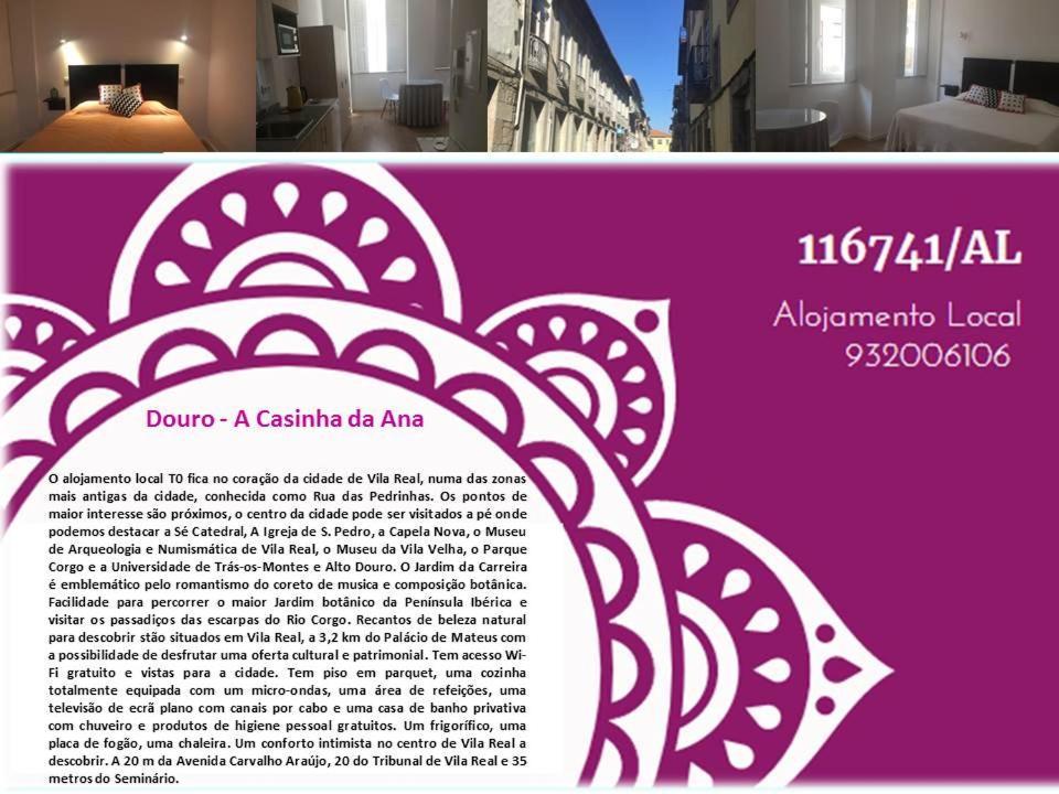 Douro - A Casinha Da Ana Lägenhet Vila Real Exteriör bild